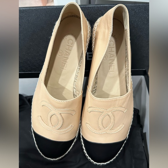 Chanel Espadrilles in beige black size 37 sales $650 fixed - Picture 2 of 3